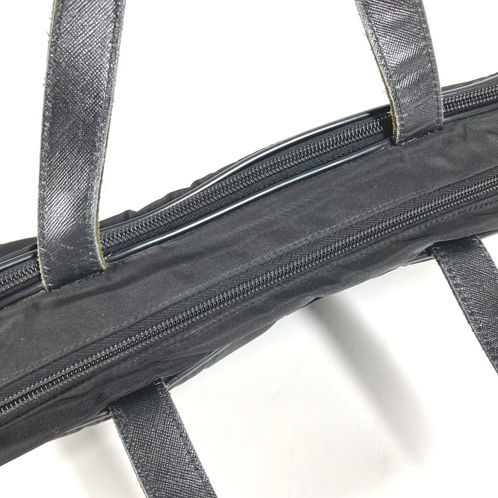 PRADA V407S triangle logo triangle logo plate Bag, Shoulder Bag, Document Bag, Briefcase Business bag Nylon Black Used
