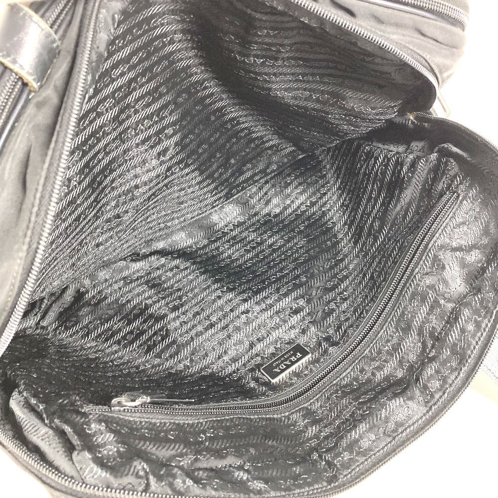 PRADA V407S triangle logo triangle logo plate Bag, Shoulder Bag, Document Bag, Briefcase Business bag Nylon Black Used