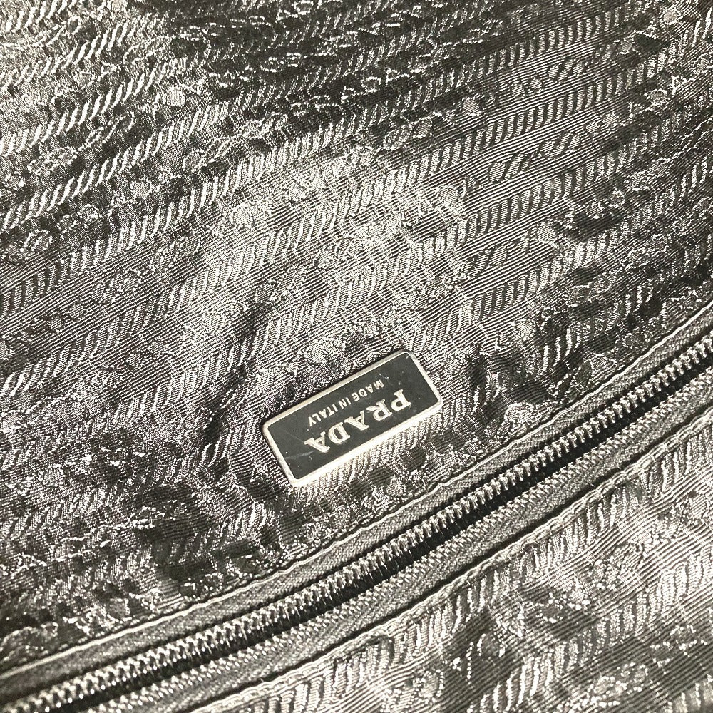 PRADA V407S triangle logo triangle logo plate Bag, Shoulder Bag, Document Bag, Briefcase Business bag Nylon Black Used