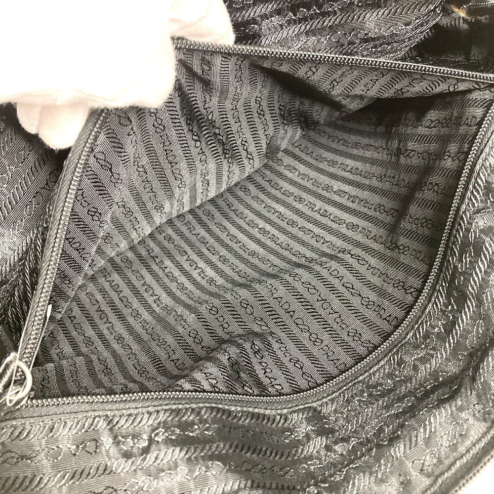 PRADA V407S triangle logo triangle logo plate Bag, Shoulder Bag, Document Bag, Briefcase Business bag Nylon Black Used