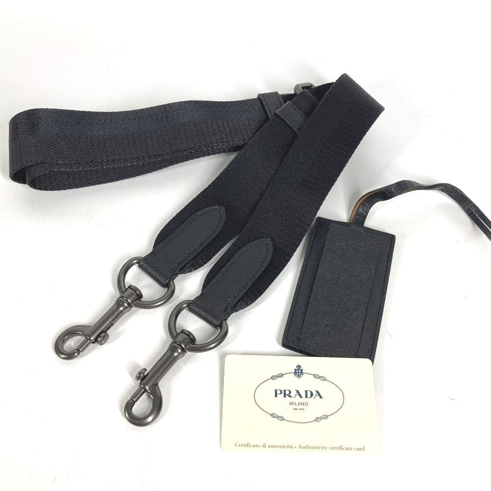 PRADA V407S triangle logo triangle logo plate Bag, Shoulder Bag, Document Bag, Briefcase Business bag Nylon Black Used