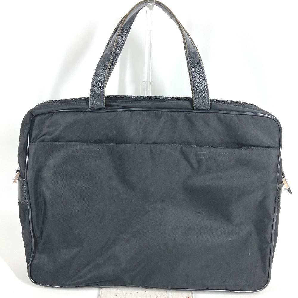 PRADA V407S triangle logo triangle logo plate Bag, Shoulder Bag, Document Bag, Briefcase Business bag Nylon Black Used