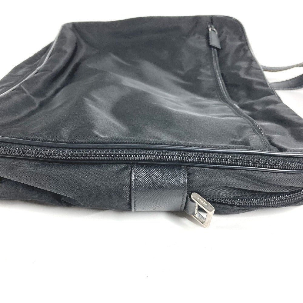 PRADA V407S triangle logo triangle logo plate Bag, Shoulder Bag, Document Bag, Briefcase Business bag Nylon Black Used