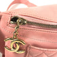 CHANEL Chain Belt Bag Waist Pouch CC CC Mark Bag Cross Quilted Matelasse body bag Leather pink/GoldHardware Used