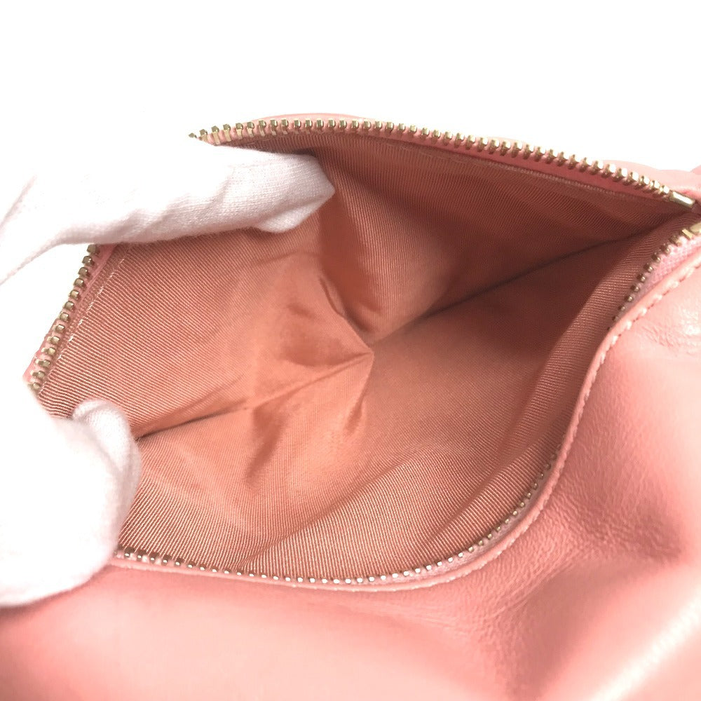 CHANEL Chain Belt Bag Waist Pouch CC CC Mark Bag Cross Quilted Matelasse body bag Leather pink/GoldHardware Used