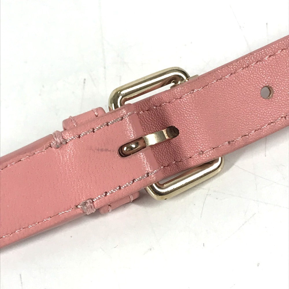 CHANEL Chain Belt Bag Waist Pouch CC CC Mark Bag Cross Quilted Matelasse body bag Leather pink/GoldHardware Used