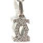 CARTIER K18 Gold 18K 2C Logo Charm Pendant Top Necklace Accessories Chain Necklace Jewelry Diamond charm WG750 Silver Used