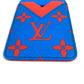 LOUIS VUITTON M15034 Monogram Glow Porte Cult Magnet MagSafe business card holder/pass case Card Case MonogramCanvas blue/Orange Used