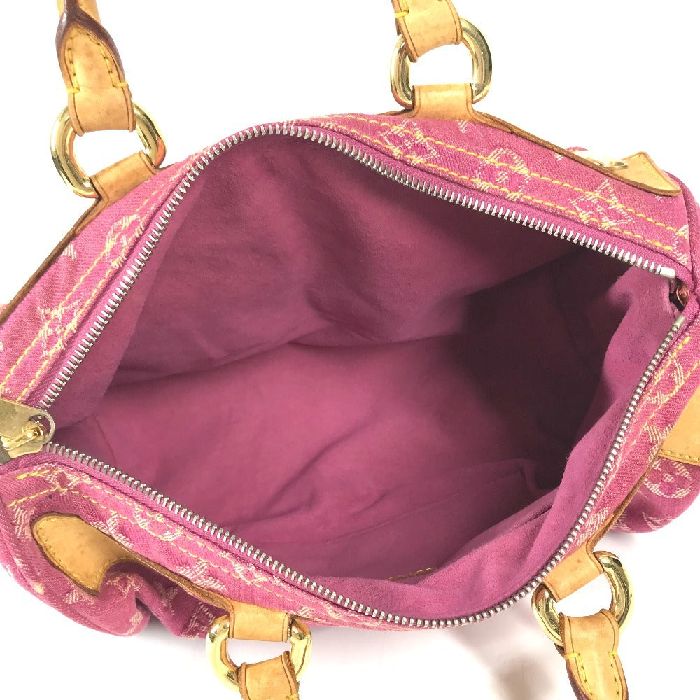 LOUIS VUITTON M95214 MonogramDenim Neo Speedy Size Mini Duffle Bag Hand Bag Monogram Denim Canvas pink Used