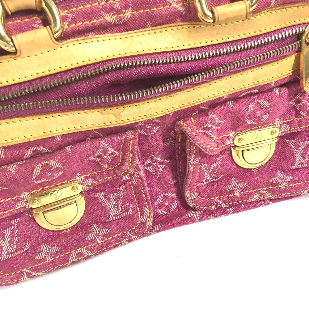 LOUIS VUITTON M95214 MonogramDenim Neo Speedy Size Mini Duffle Bag Hand Bag Monogram Denim Canvas pink Used