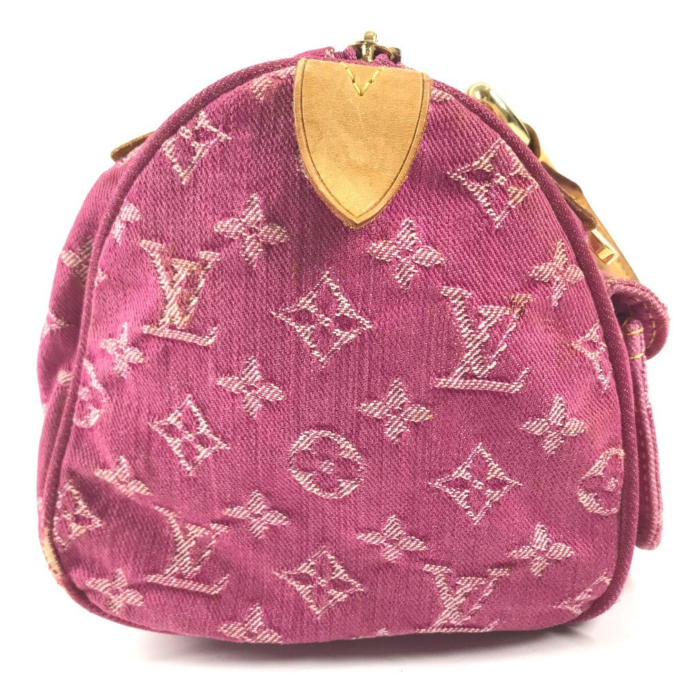 LOUIS VUITTON M95214 MonogramDenim Neo Speedy Size Mini Duffle Bag Hand Bag Monogram Denim Canvas pink Used