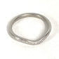 TIFFANY&Co. Diamond Curved Band Ring Platinum 9PD Accessory Jewelry Ring Pt950 Silver Used