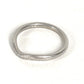 TIFFANY&Co. Diamond Curved Band Ring Platinum 9PD Accessory Jewelry Ring Pt950 Silver Used