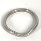 TIFFANY&Co. Diamond Curved Band Ring Platinum 9PD Accessory Jewelry Ring Pt950 Silver Used