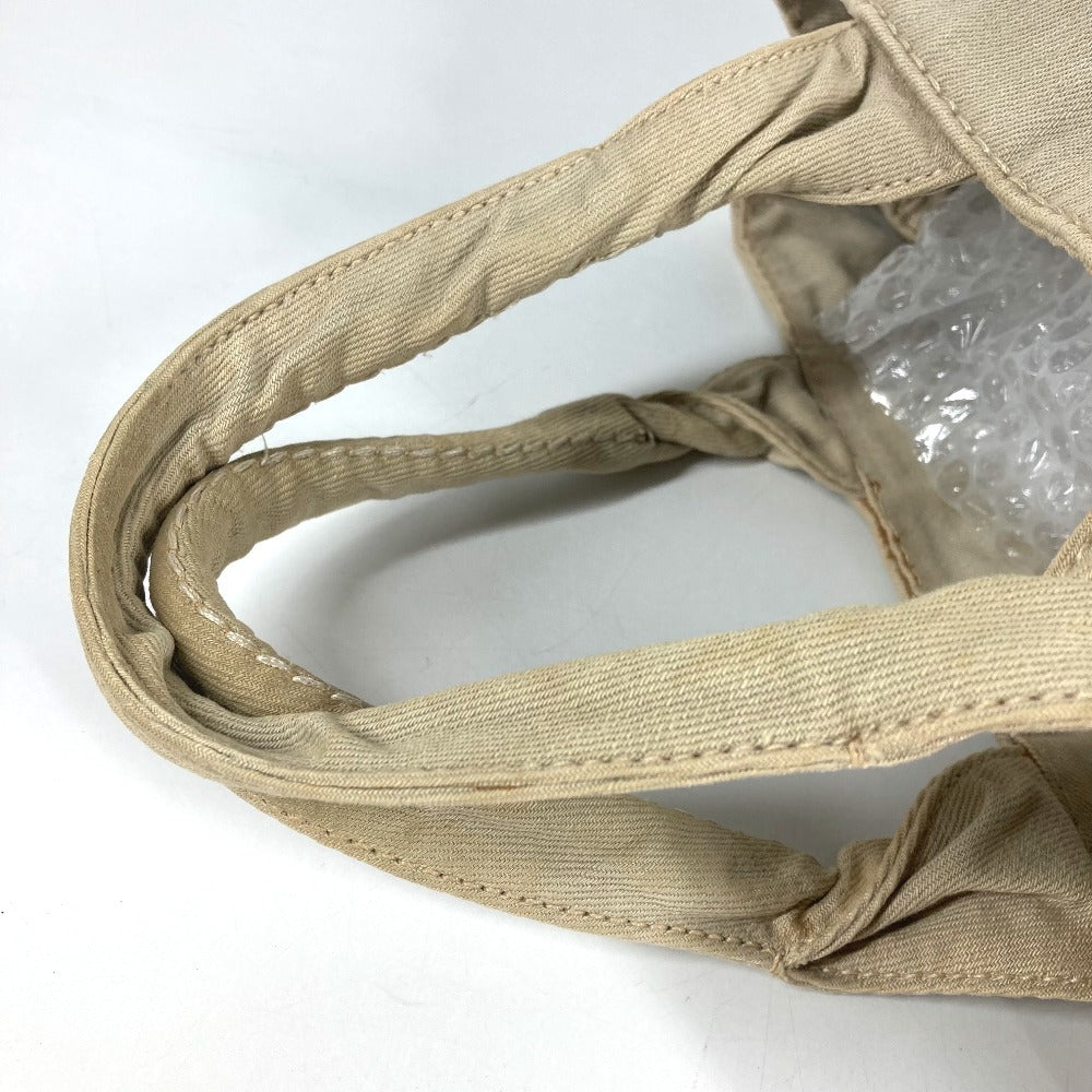 PRADA Canapa logo Bag Shoulder Bag Tote Bag Hand Bag Canvas Beige Used