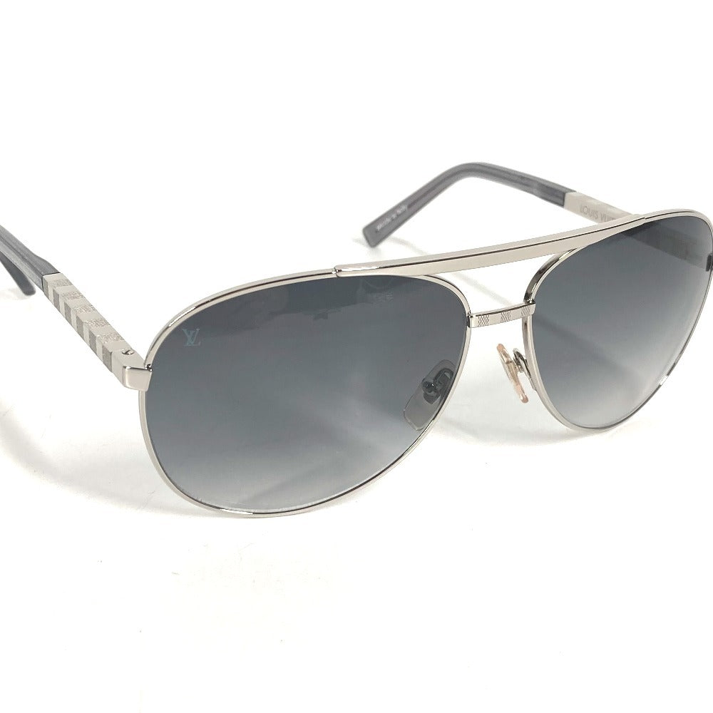 LOUIS VUITTON Z0340U Attitude pilot Glasses, Eyewear sunglasses Metal Silver Used