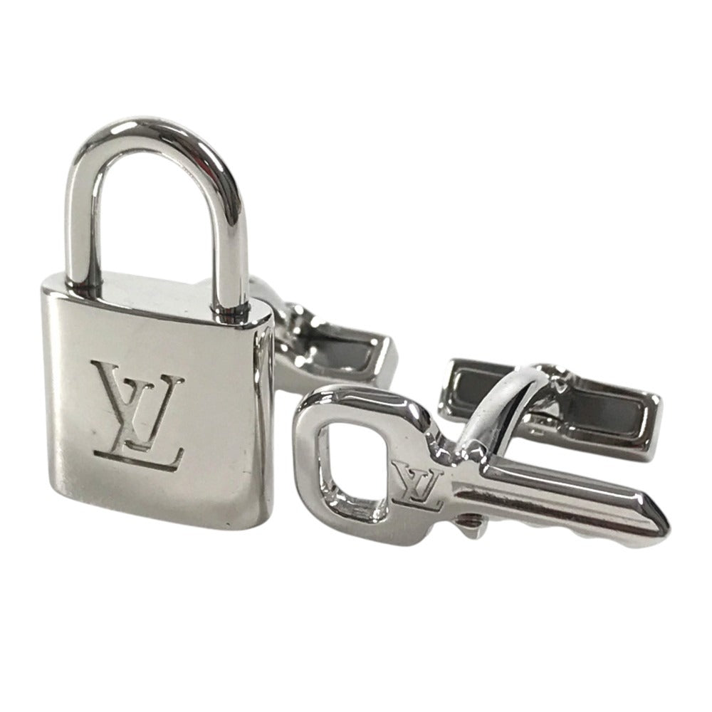 LOUIS VUITTON M64600 With Damier case Buton de Manchette Cadena Ecre Accessories cuffs AG925 Silver Used
