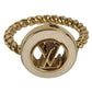 LOUIS VUITTON M1969S LV Nautical Ring Accessory Jewelry Ring Metal Gold Used