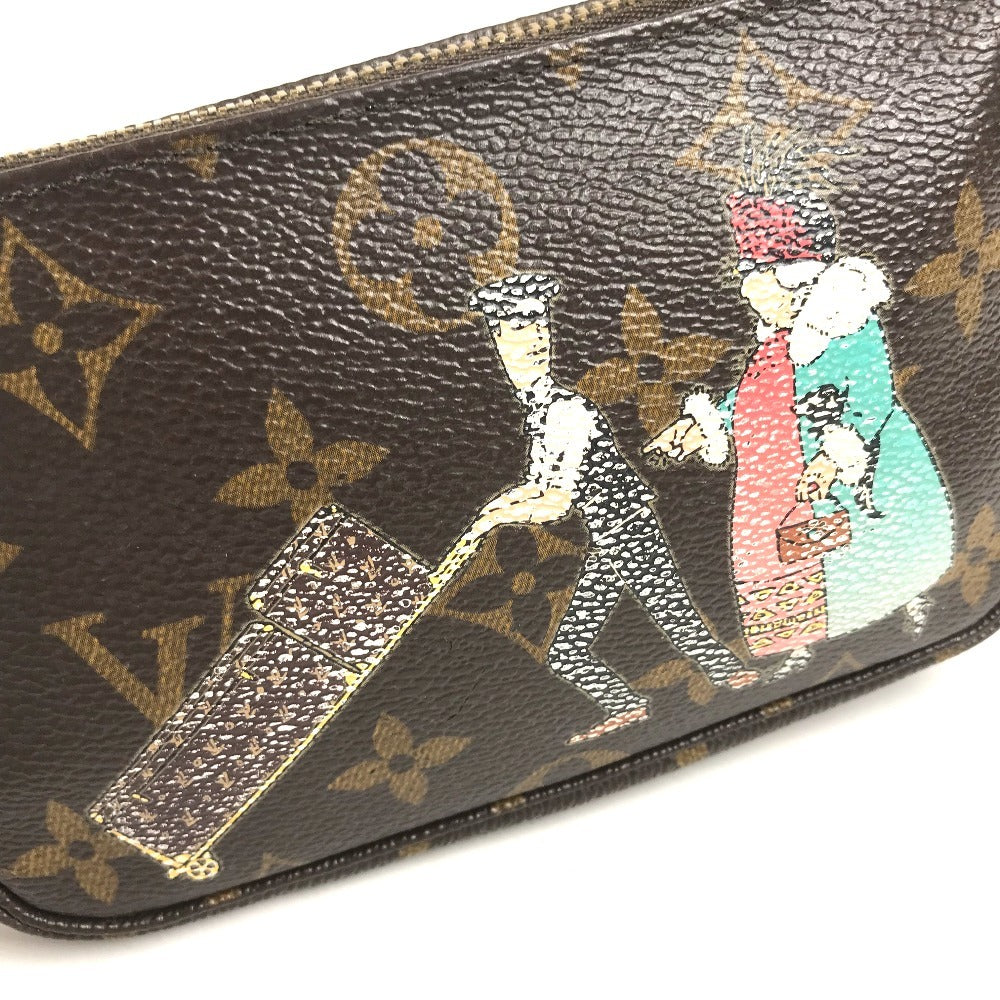 LOUIS VUITTON M60290 Monogram Porter Line Mini Pochette Accessoires Bag, Shoulder Bag, Chain Bag, Pouch Hand Bag MonogramCanvas Brown Used
