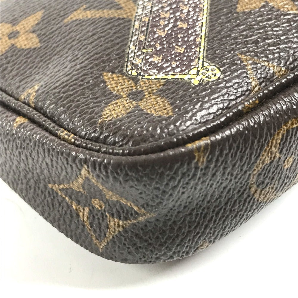 LOUIS VUITTON M60290 Monogram Porter Line Mini Pochette Accessoires Bag, Shoulder Bag, Chain Bag, Pouch Hand Bag MonogramCanvas Brown Used