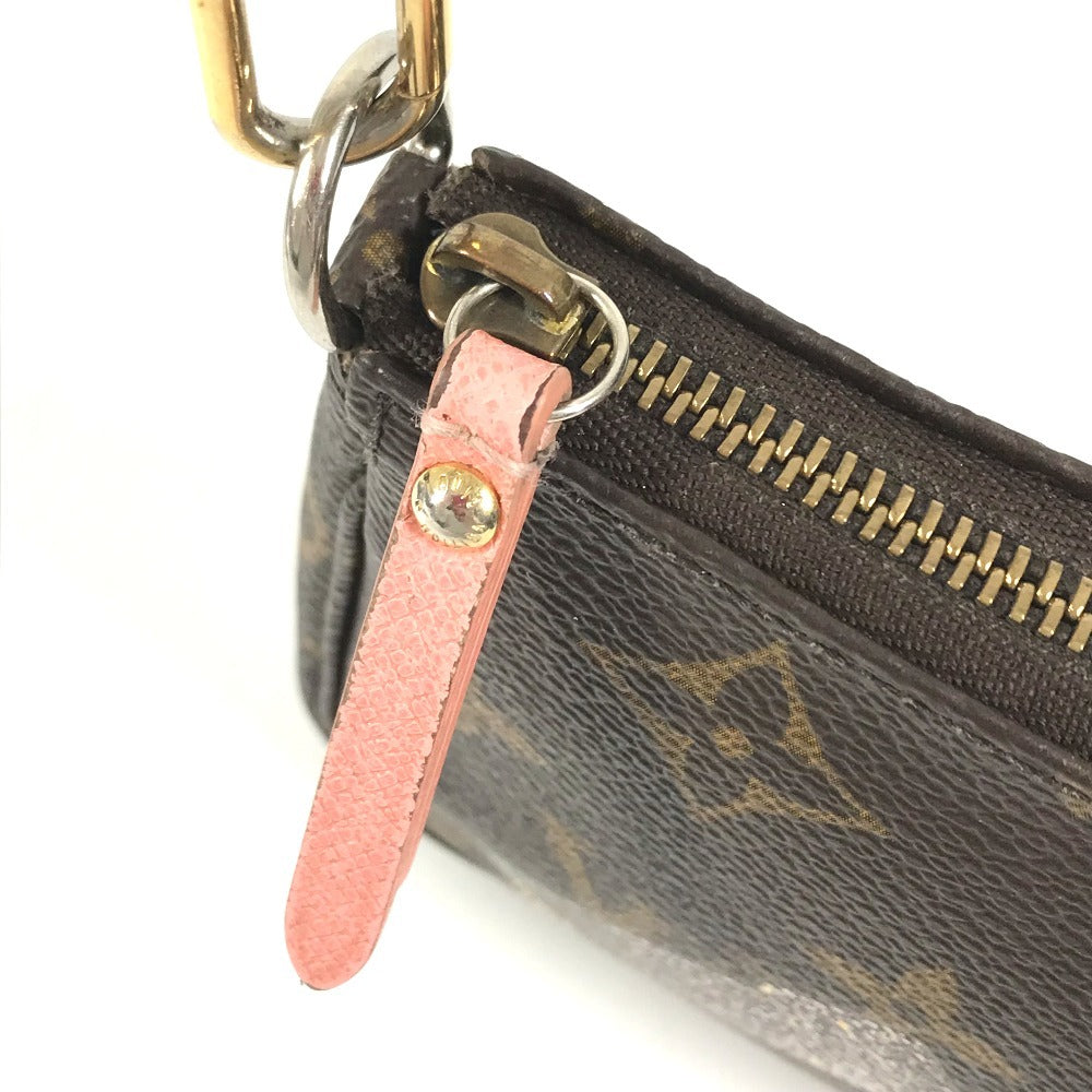 LOUIS VUITTON M60290 Monogram Porter Line Mini Pochette Accessoires Bag, Shoulder Bag, Chain Bag, Pouch Hand Bag MonogramCanvas Brown Used