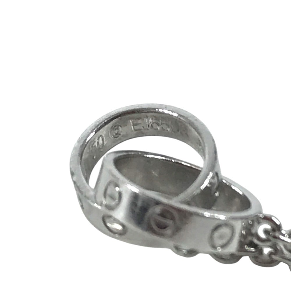 CARTIER K18 Gold 18K Baby Love Logo Bracelet Chain Jewelry accessories Bracelet WG750 Silver Used