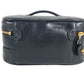 CHANEL CC CC Mark logo vintage Picorole vanity bag Makeup box Hand Bag Leather Black Used