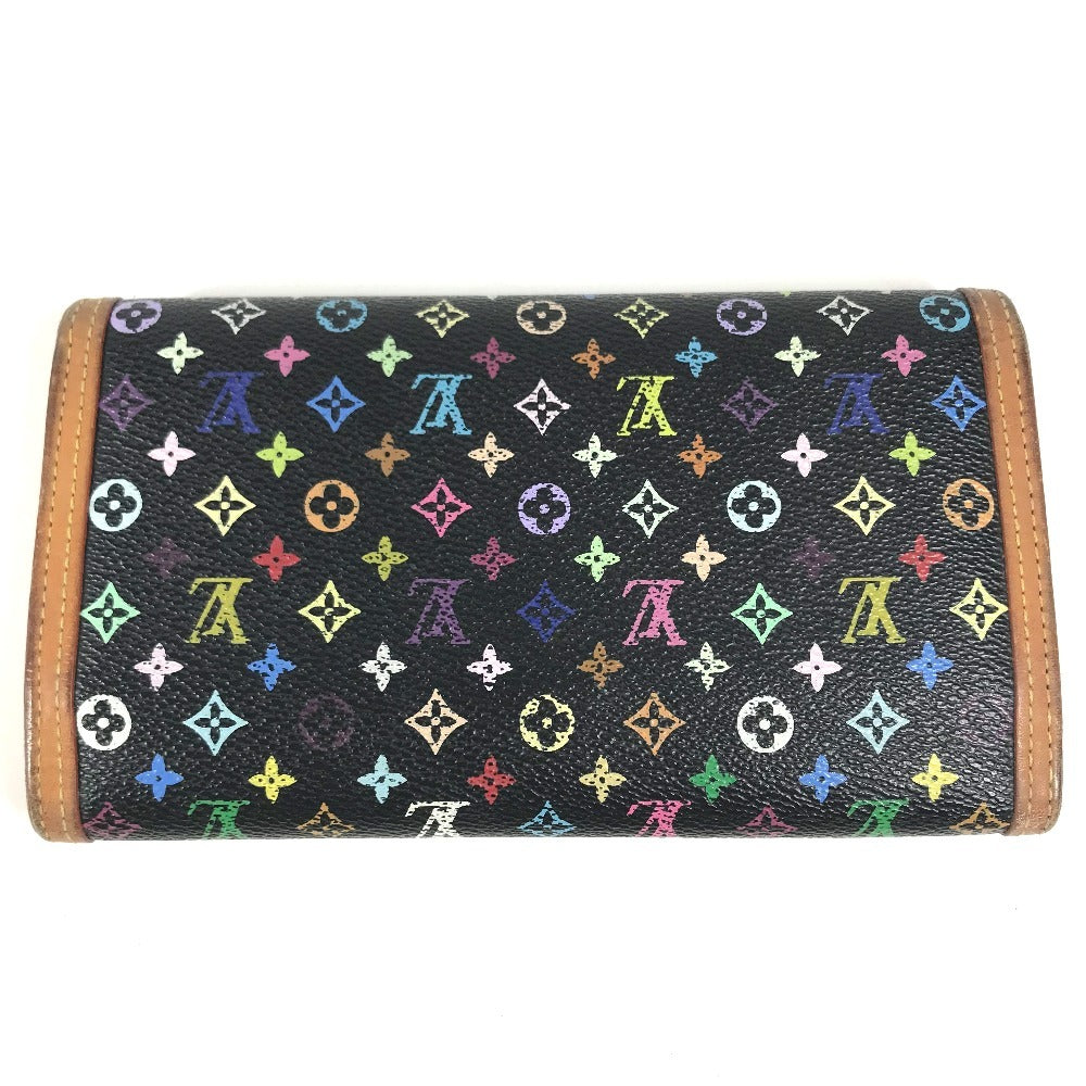 LOUIS VUITTON Ｍ92658 MonogramMulticolore Porte Tresor International Tri-fold Wallet Long Wallet Long Wallet MonogramMulticoloreCanvas Black Used
