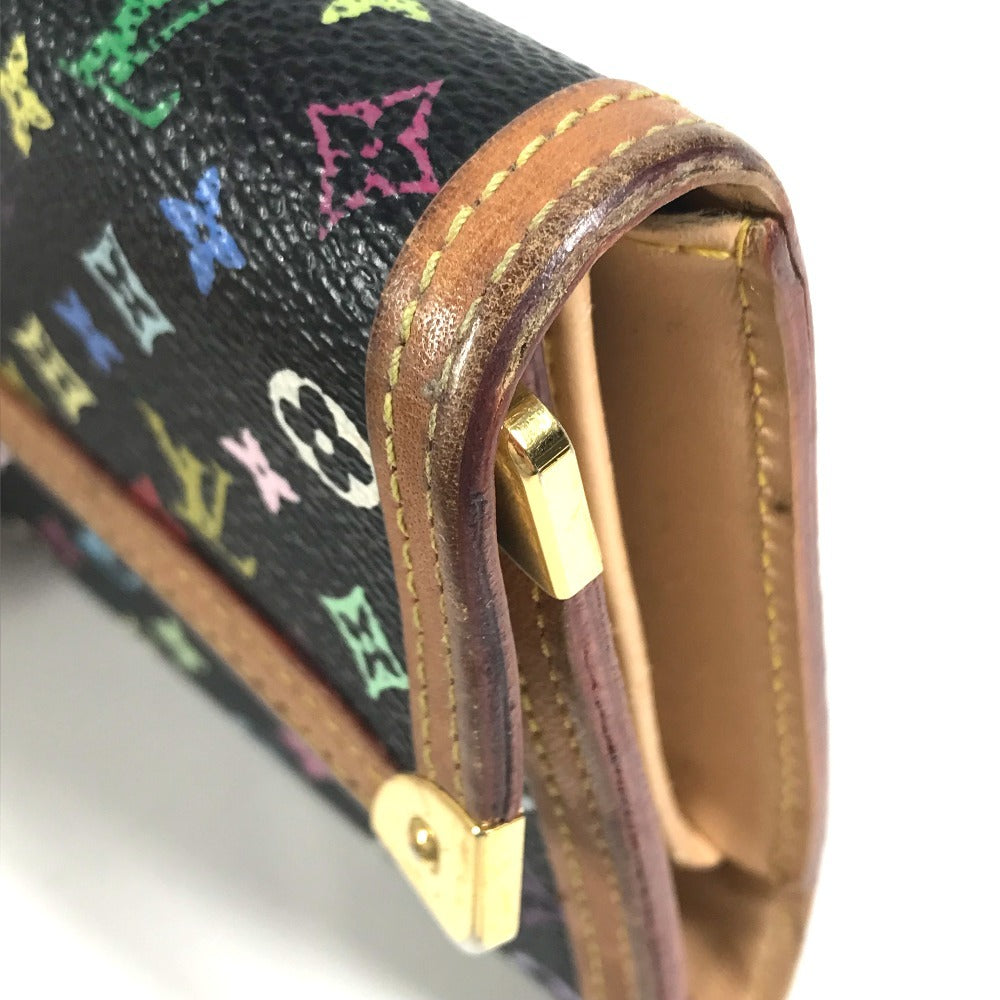 LOUIS VUITTON Ｍ92658 MonogramMulticolore Porte Tresor International Tri-fold Wallet Long Wallet Long Wallet MonogramMulticoloreCanvas Black Used