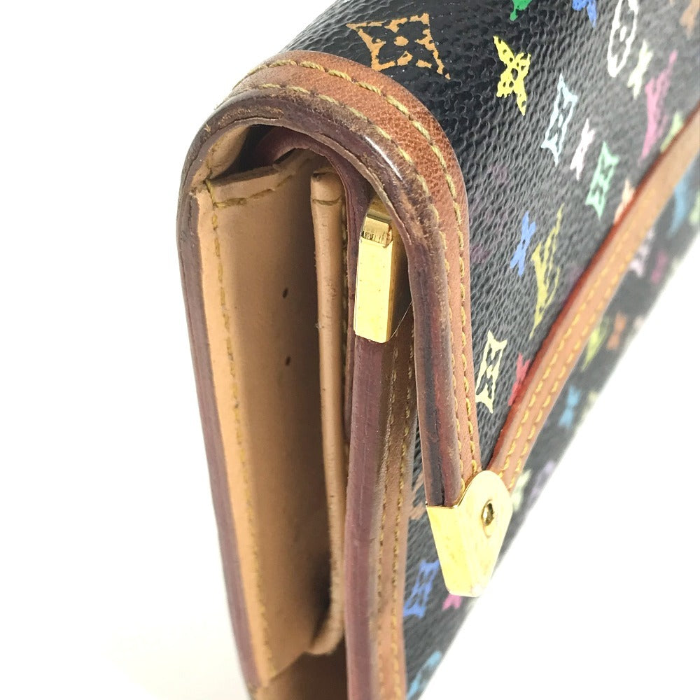 LOUIS VUITTON Ｍ92658 MonogramMulticolore Porte Tresor International Tri-fold Wallet Long Wallet Long Wallet MonogramMulticoloreCanvas Black Used