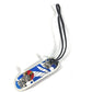 HERMES Finger Skateboard Logo Key Holder Bag Charm charm Leather Black Used