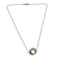 TIFFANY&Co. Combination K18 Gold 18K 1837 Interlocking Circle Necklace 9 Accessory Jewelry Necklace YG750 / SV925 Silver/Gold Used