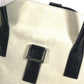 GUCCI 000 0844 Vintage Logo Tote Bag Flap Handbag Suede/Leather Unisex Black