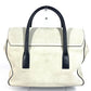 GUCCI 000 0844 Vintage Logo Tote Bag Flap Handbag Suede/Leather Unisex Black