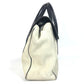 GUCCI 000 0844 Vintage Logo Tote Bag Flap Handbag Suede/Leather Unisex Black