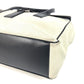 GUCCI 000 0844 Vintage Logo Tote Bag Flap Handbag Suede/Leather Unisex Black