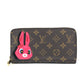 LOUIS VUITTON M83689 Monogram Nicolas Ghesquière Rabbit Zippy Wallet, Round Zipper Long Wallet, Monogram Canvas, Women's, Brown