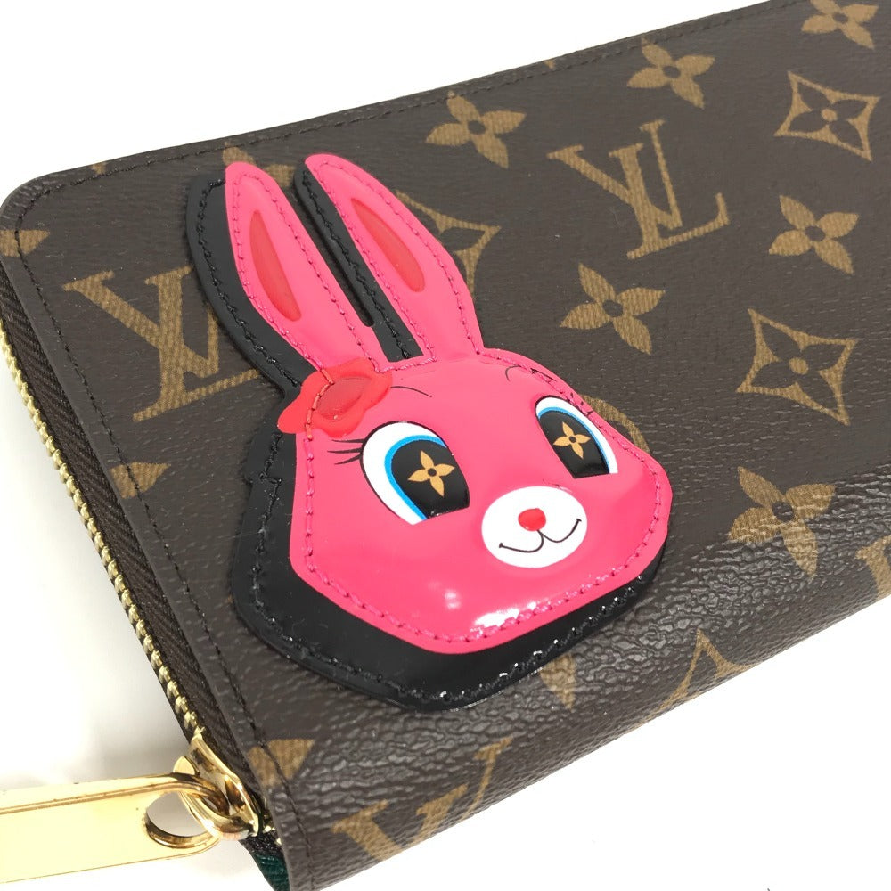 LOUIS VUITTON M83689 Monogram Nicolas Ghesquière Rabbit Zippy Wallet, Round Zipper Long Wallet, Monogram Canvas, Women's, Brown