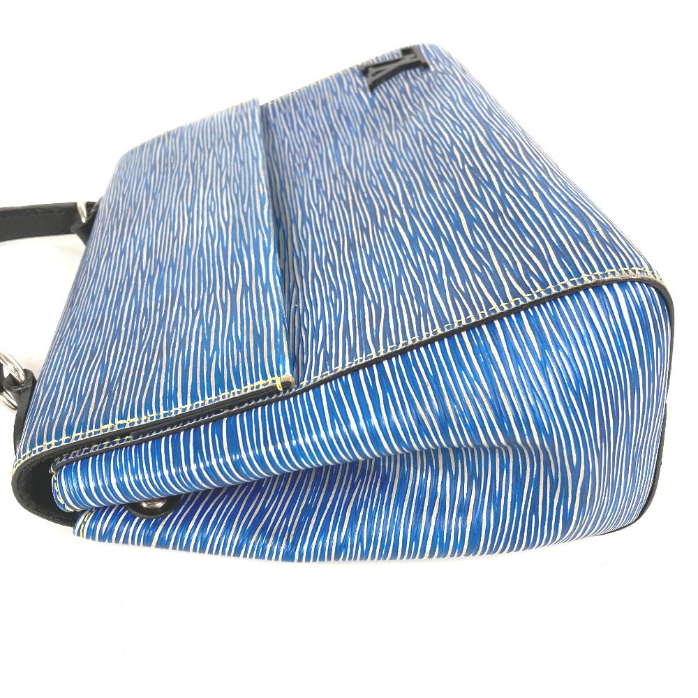 LOUIS VUITTON M51392 Epi Denim Cluny BB 2-Way Bag, Shoulder Bag, Crossbody Bag, Flap Handbag, Epi Leather, Women's, Blue