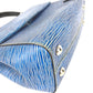 LOUIS VUITTON M51392 Epi Denim Cluny BB 2-Way Bag, Shoulder Bag, Crossbody Bag, Flap Handbag, Epi Leather, Women's, Blue