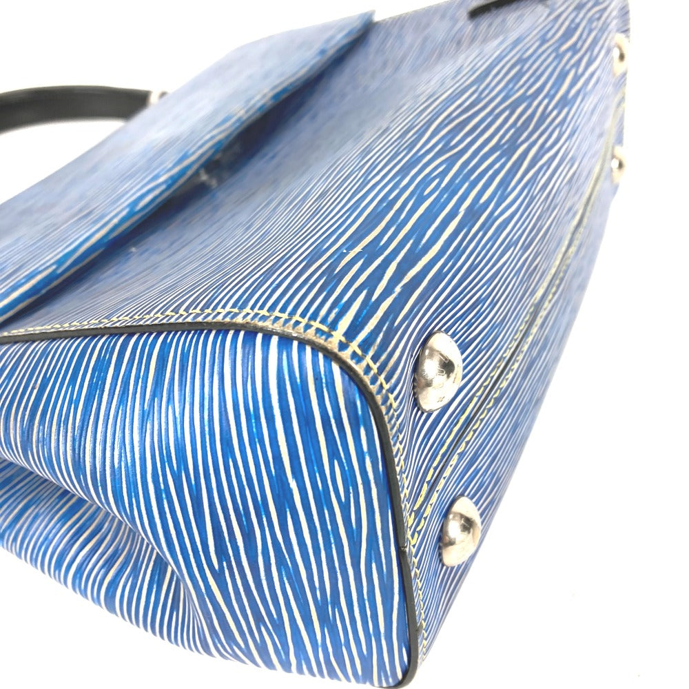 LOUIS VUITTON M51392 Epi Denim Cluny BB 2-Way Bag, Shoulder Bag, Crossbody Bag, Flap Handbag, Epi Leather, Women's, Blue