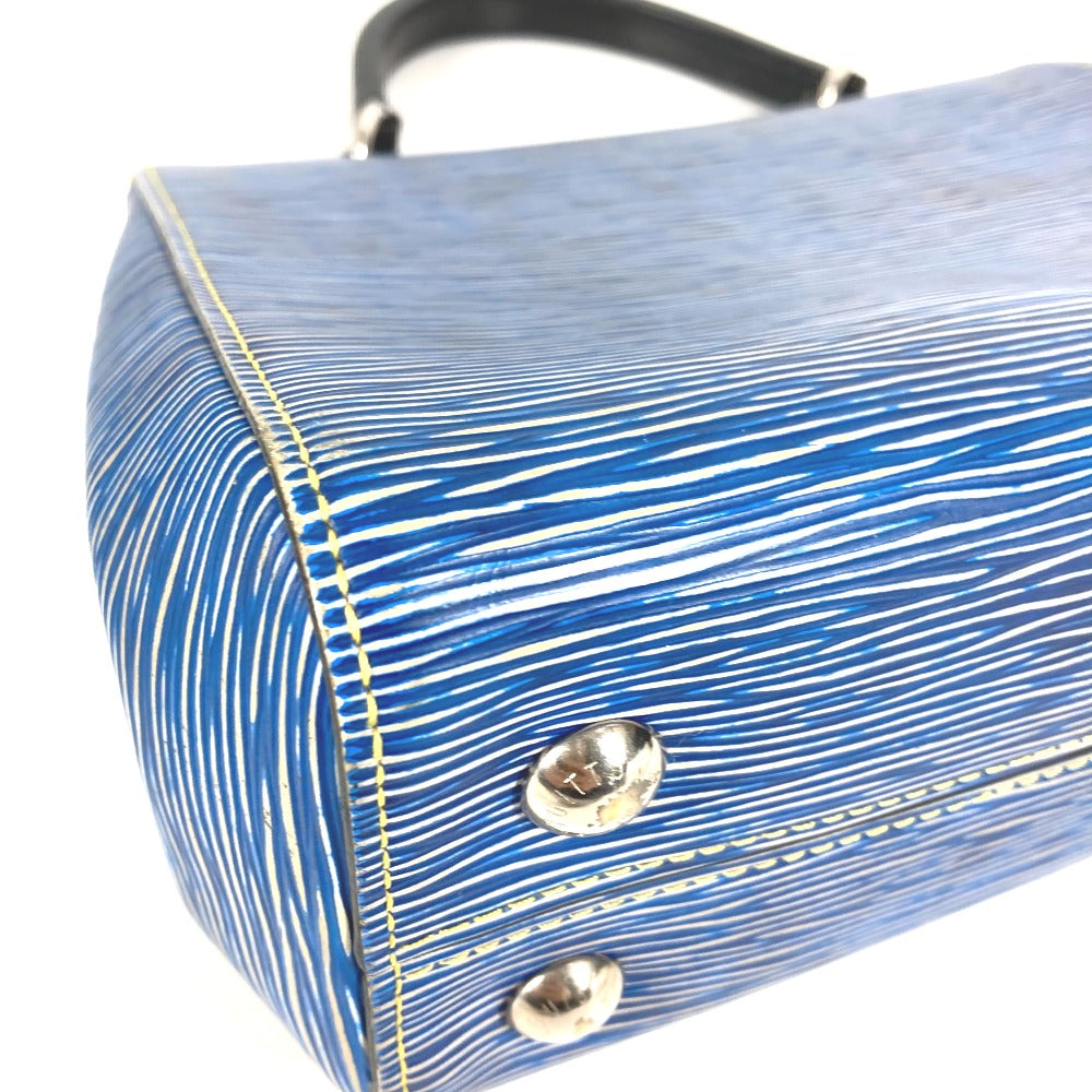 LOUIS VUITTON M51392 Epi Denim Cluny BB 2-Way Bag, Shoulder Bag, Crossbody Bag, Flap Handbag, Epi Leather, Women's, Blue