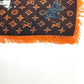 LOUIS VUITTON MP2265 Large Scarf, Etoile Catgram, Cat Fringe Shawl Stole, Wool, Women's, Brown