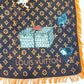 LOUIS VUITTON MP2265 Large Scarf, Etoile Catgram, Cat Fringe Shawl Stole, Wool, Women's, Brown