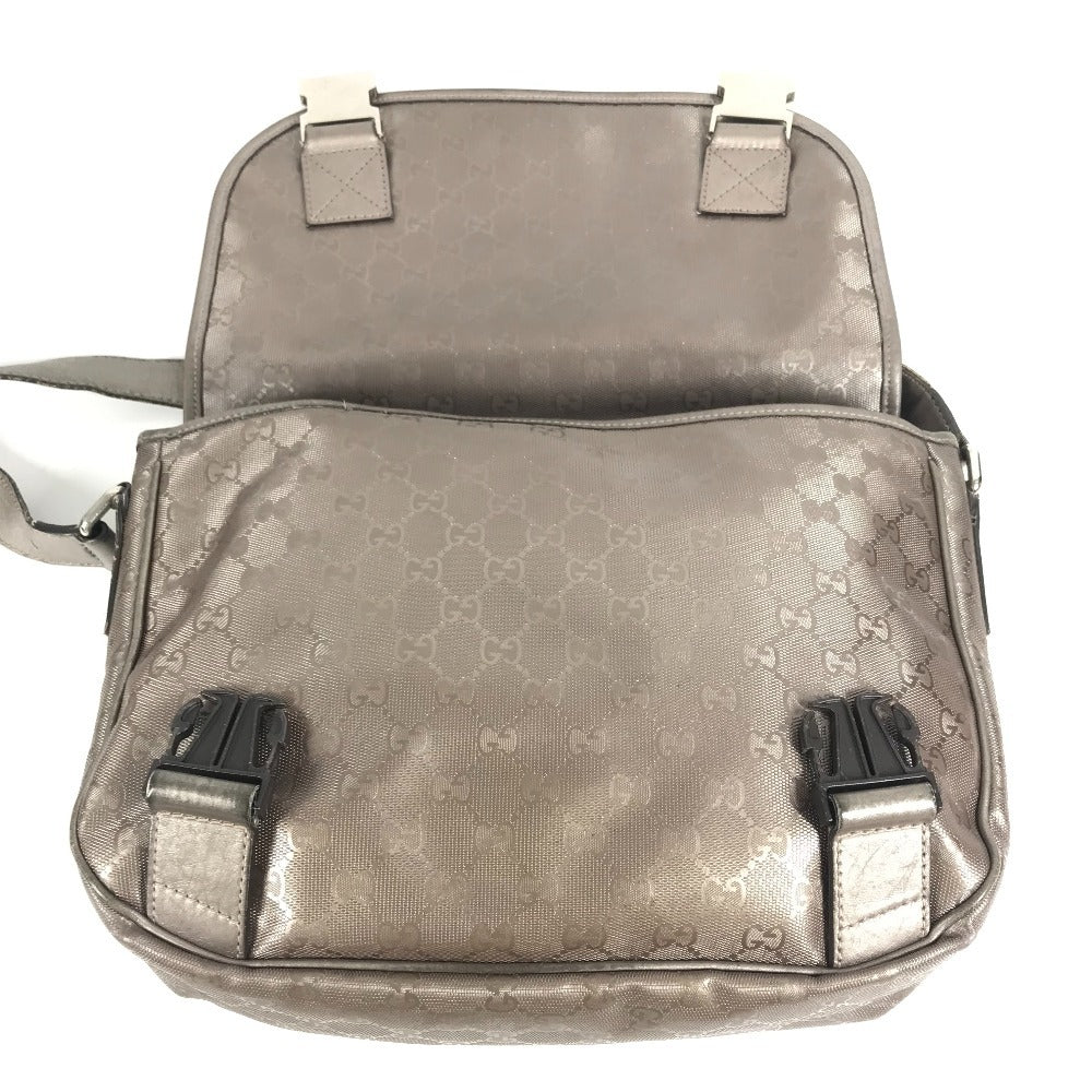 GUCCI 201732 GG インプリメ ロゴ カバン フラップ メッセンジャーバッグ 斜め掛け ショルダーバッグ GGインプリメ ユニセックス メタリック系