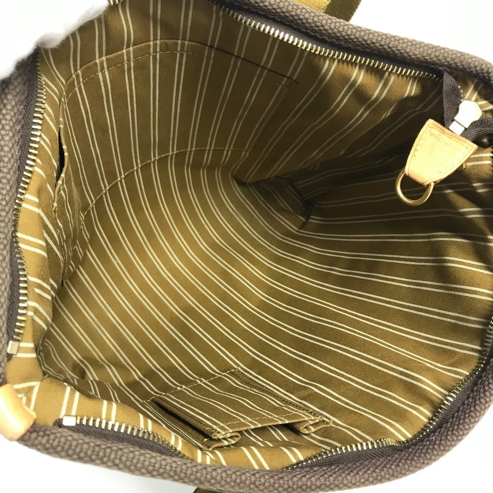 LOUIS VUITTON M40086 アンティグア カバ MM カバMM カバン トートバッグ 肩掛け ショルダーバッグ レザー/キャンバス ユニセックス ブラン ブラウン