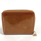 LOUIS VUITTON M91152 Monogram Vernis Bloom Compact Wallet Round Zipper Bi-fold Wallet Monogram Vernis Canvas Unisex Bronze Brown