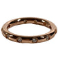 TIFFANY&Co. K18 18K Gold 11P Diamond Bisset Band Accessory Jewelry Ring Au750 Women's Pink Gold