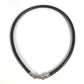 BVLGARI Choker Accessory Leather Necklace Unisex Black