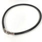 BVLGARI Choker Accessory Leather Necklace Unisex Black